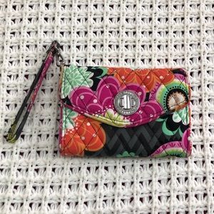 Vera Bradley Wristlet Wallet Ziggy Zinnia